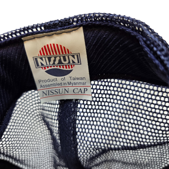 Nissun Cap Navy White Colorblock Mickey Mouse Mesh Back Tracker Cap Hat - Picture 6 of 6